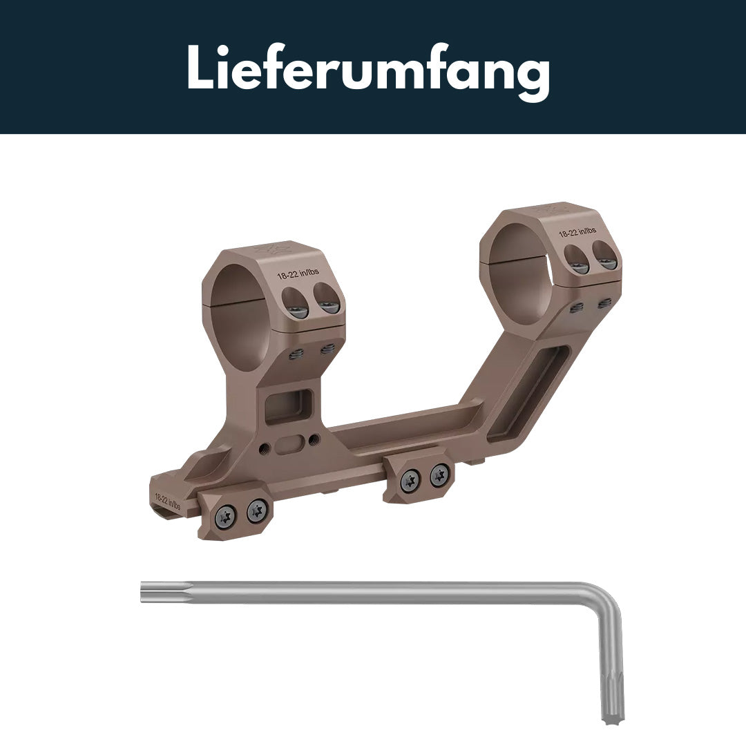 Vector Optics XASR-F3038 X-Accu Blockmontage für 30mm Tubus, 21mm Picatinny for AR, h=50mm