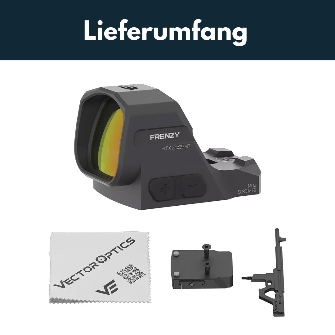 Vector Optics SCRD-M76 Frenzy FLEX 1x24x29 GenII 6MOA Multi Reticle
