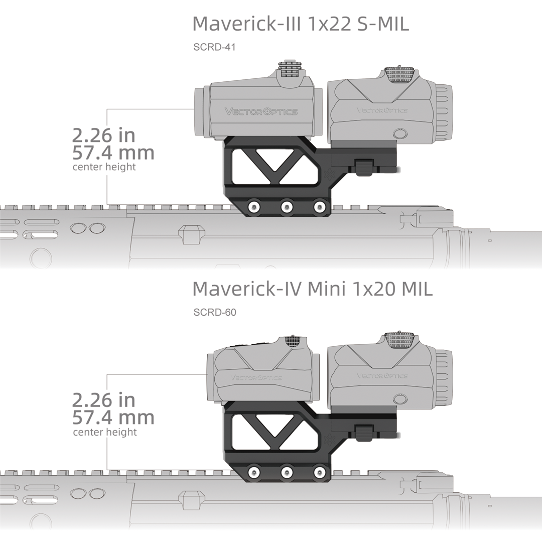 Vector Optics XASR-RM01 einteilige Montageplattform für Maverick Visier + Maverick Magnifier