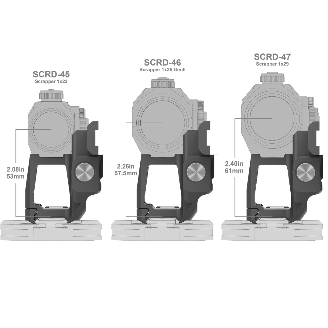 Vector Optics XASR-RM02 einteilige Montageplattform für Scrapper Visier + Paragon Magnifier