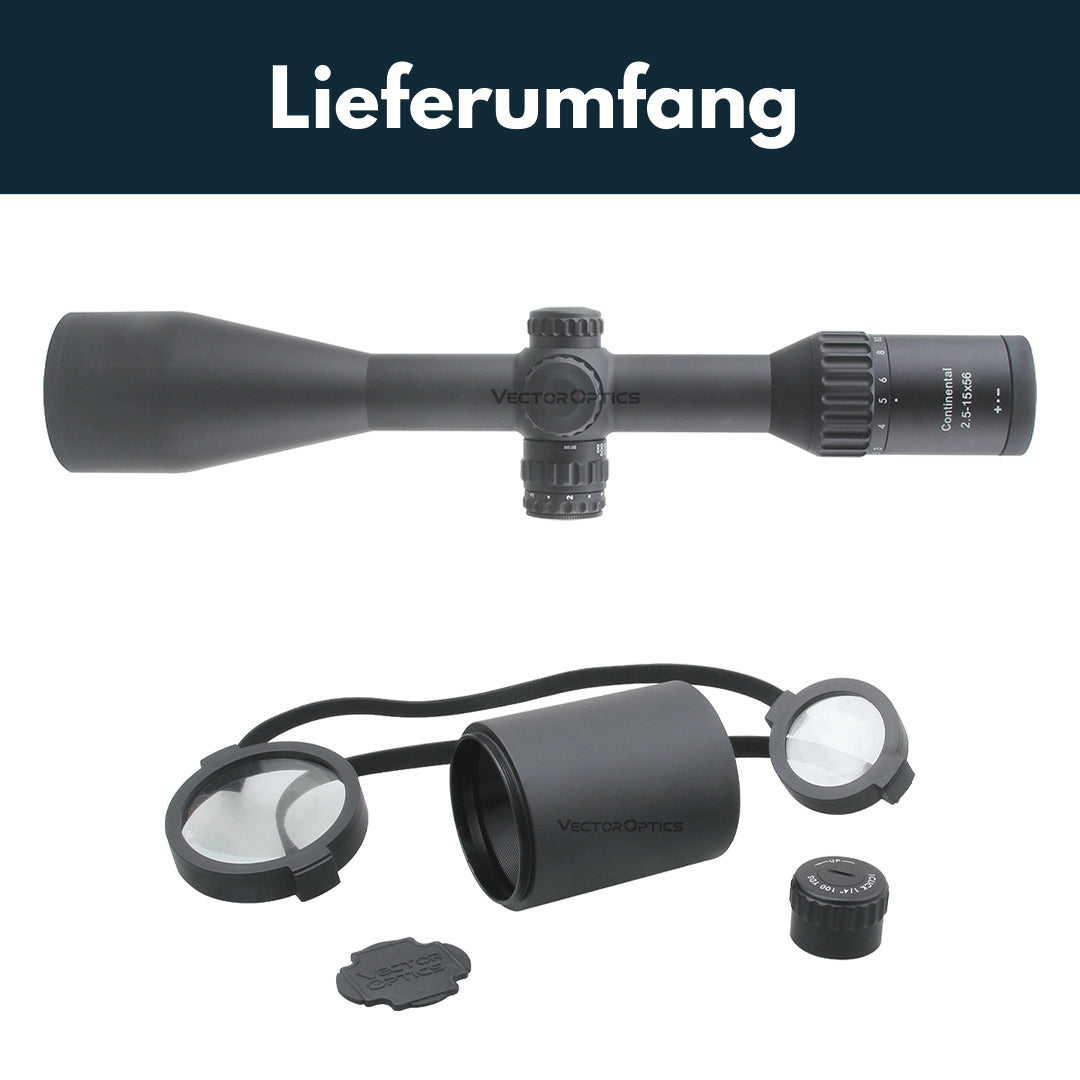 Vector Optics SCOM-34 Continental x6 2.5-15x56 CDM Hunting
