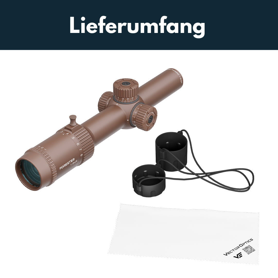 Vector Optics SCOC-39 Forester 1-8x24 SFP FDE