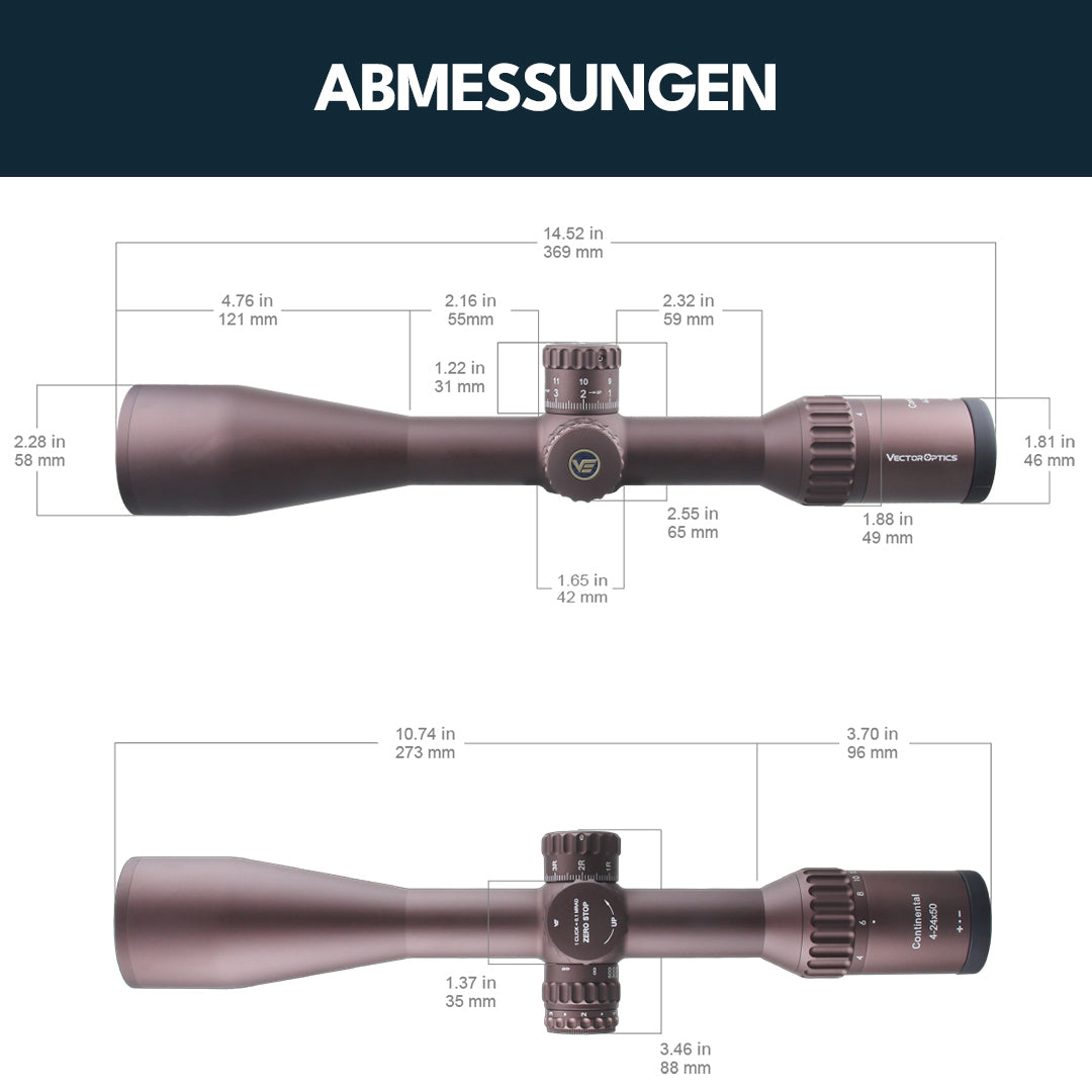 Vector Optics SCOL-43 Continental x6 4-24x50 Coyote FDE
