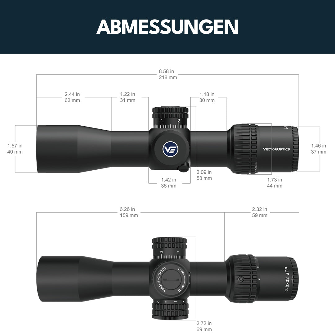 Vector Optics SCOC-43 Veyron 2-8x32IR SFP