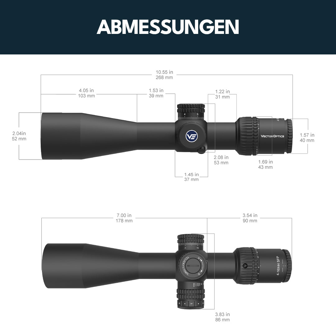 Vector Optics SCOL-48 Veyron 4-16x44IR SFP