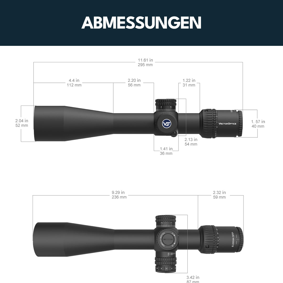 Vector Optics SCOL-49 Veyron 6-24x44IR SFP