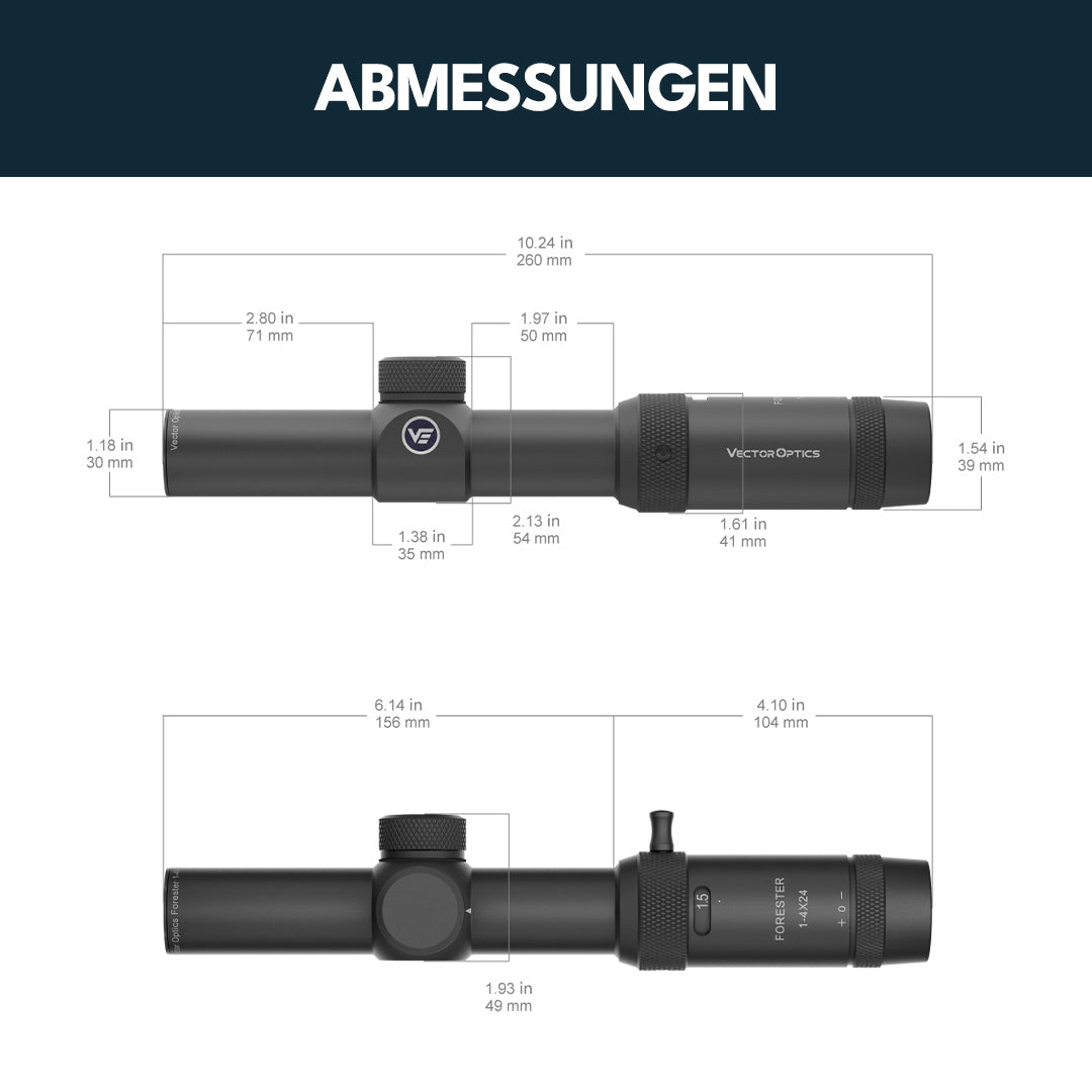 Vector Optics SCOC-28 Forester JR 1-4x24 SFP