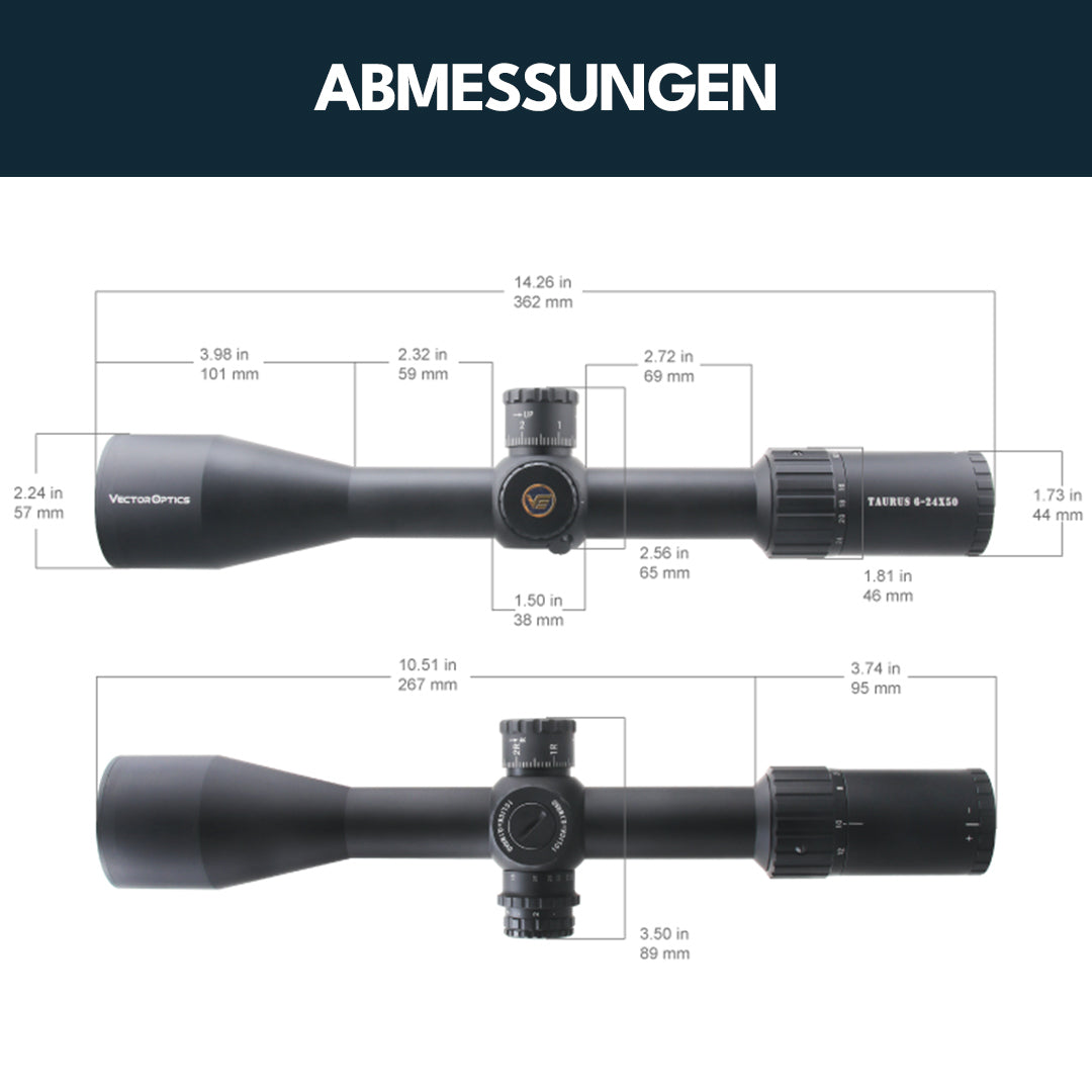 Vector Optics SCOL-46 Tauron 6-24x50SFP HD