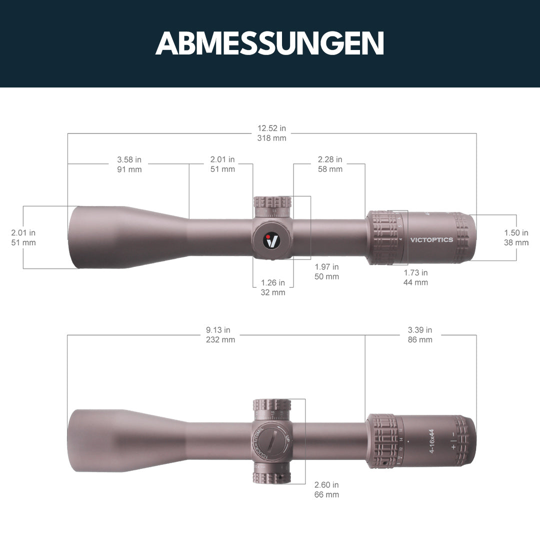 Victoptics OPSL26 S4 4-16x44 Coyote FDE