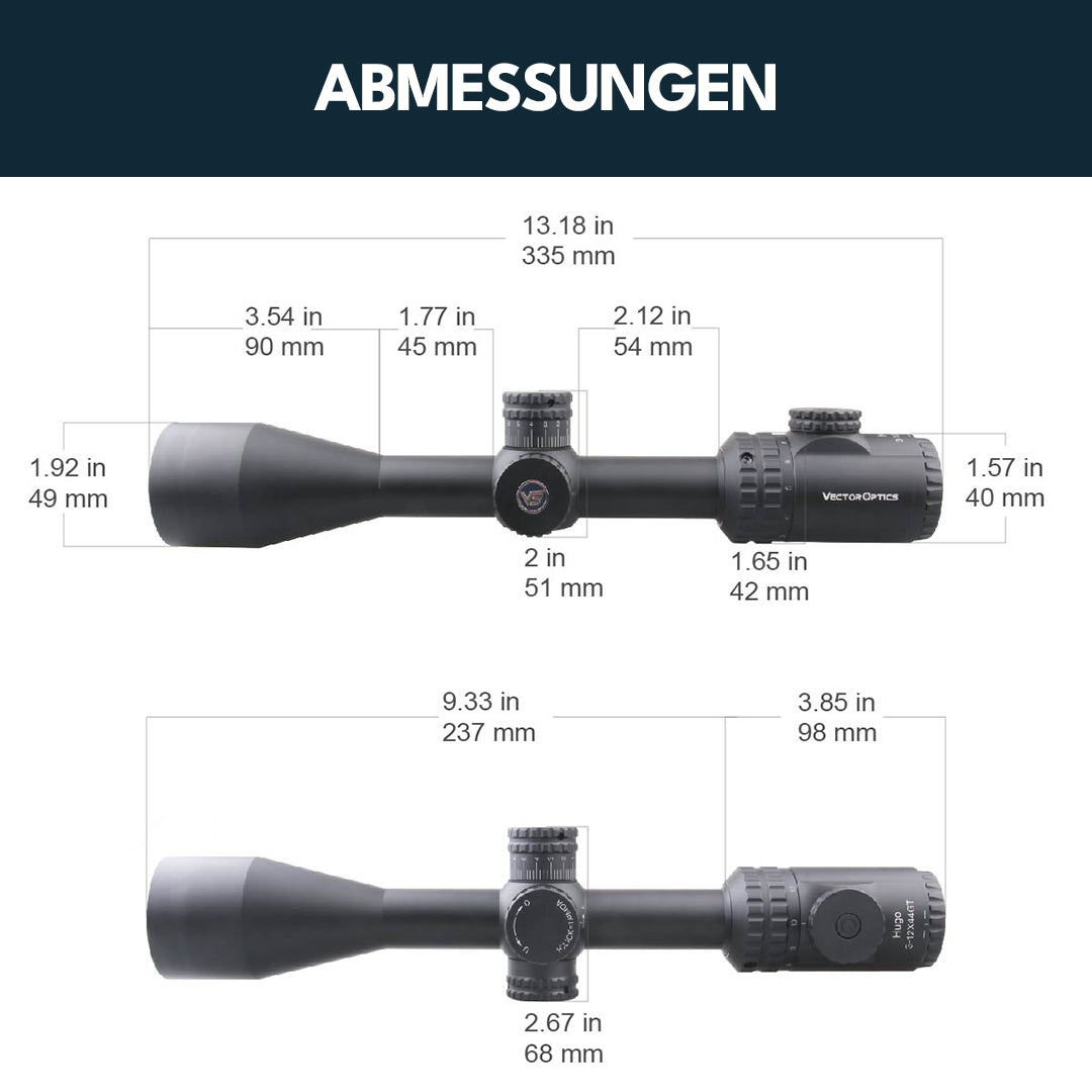 Vector Optics SCOM-31 Hugo 3-12x44 GT SFP