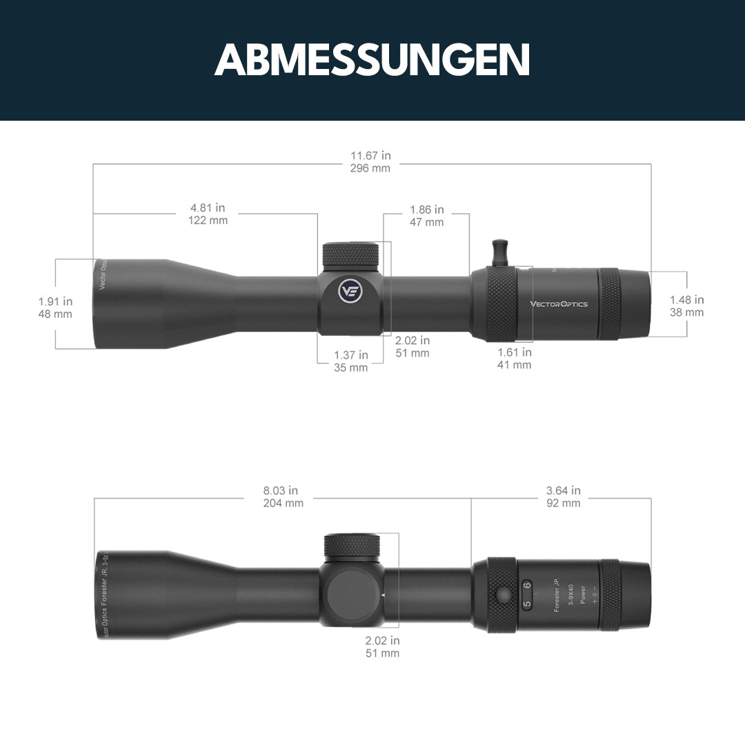 Vector Optics SCOM-35 Forester JR Power 3-9x40