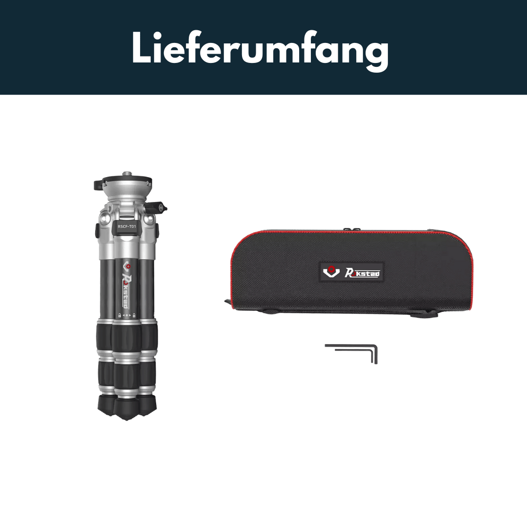 Vector Optics RSCF-T01 Rokstad 25-38cm Tripod Stativ aus Carbonfaser