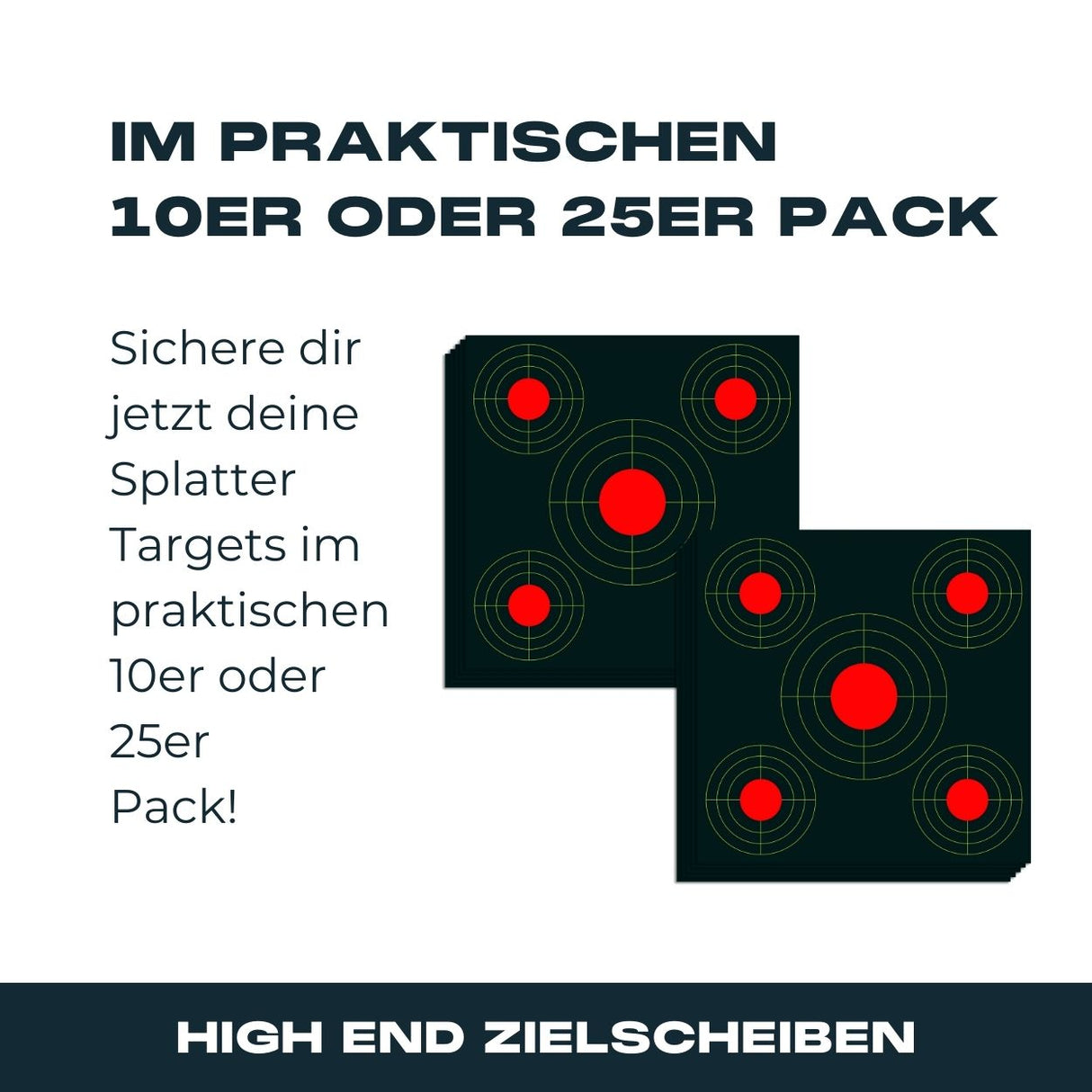 Splatter-Target 30x30cm - V3