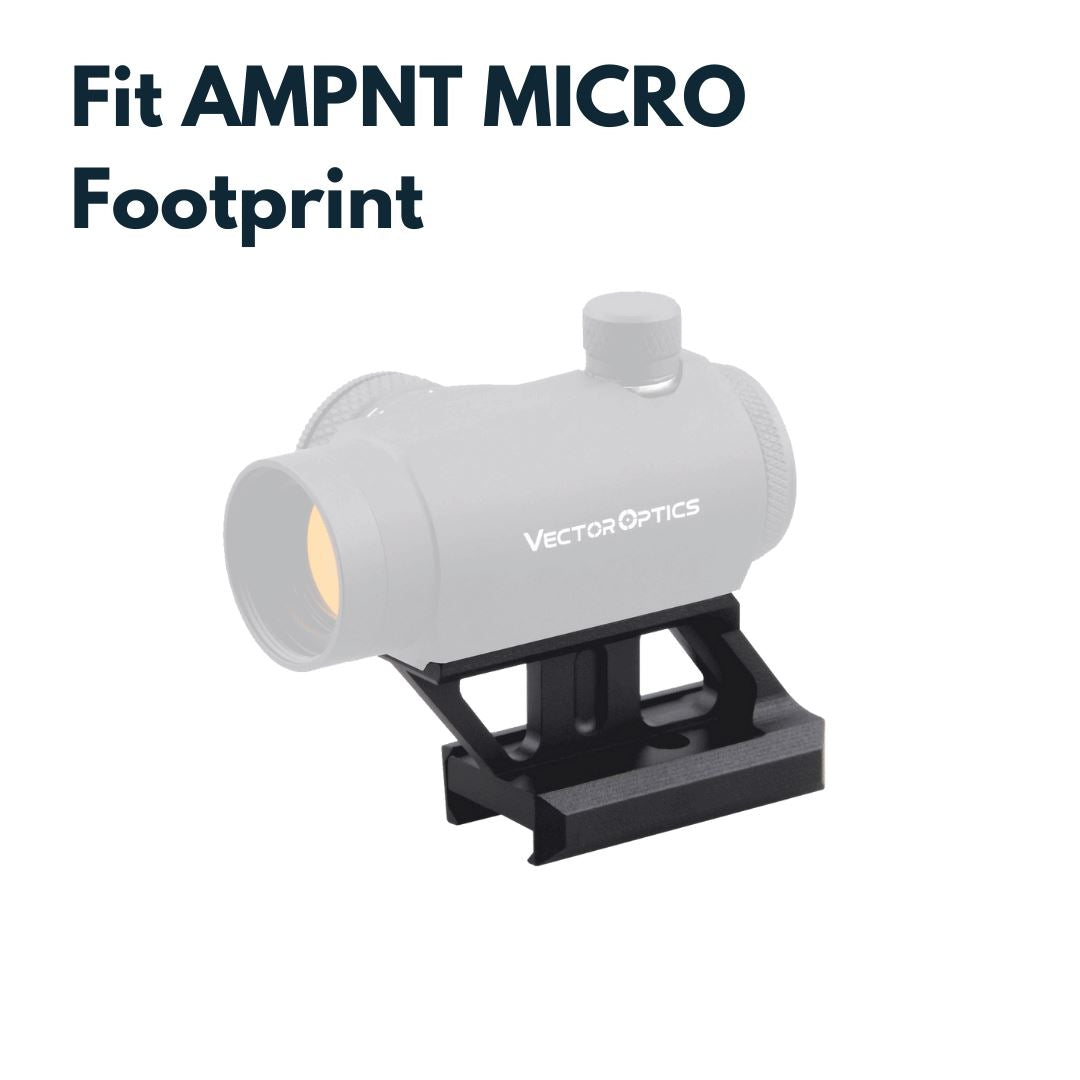 Vector Optics MAV-P10 Montage für Aimpoint Micro Footprint, 21mm Picatinny, h=25,6mm