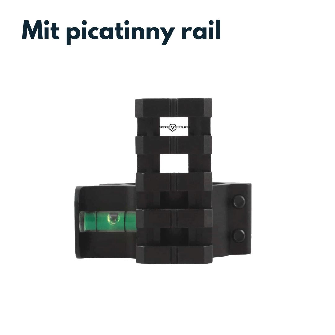 Vector Optics SCACD-07 Wasserwaage mit 21mm Picatinny Rail zur Montage am 30/25,4mm Tubus