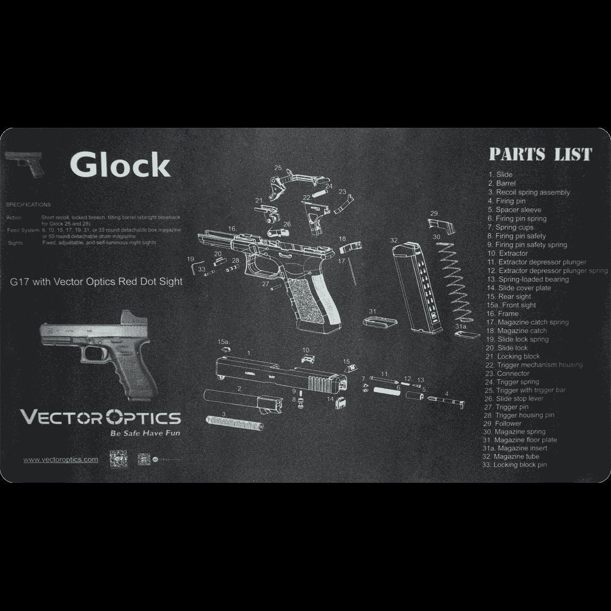 Vector Optics SCBM-02 Glock Reinigungsmatte
