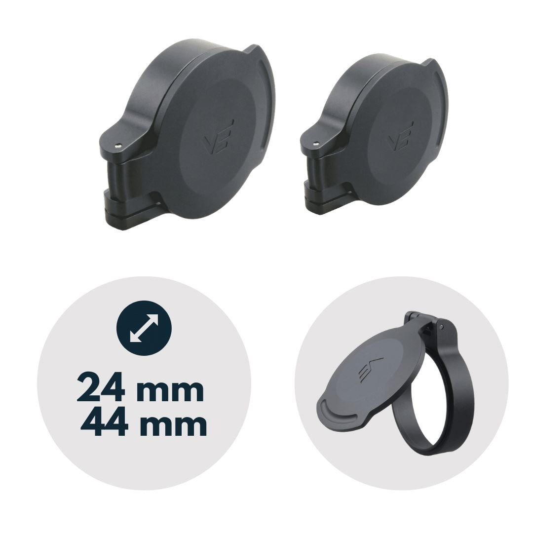 Vector Optics Flip Up Caps Set aus Aluminium für Continental Zielfernrohre