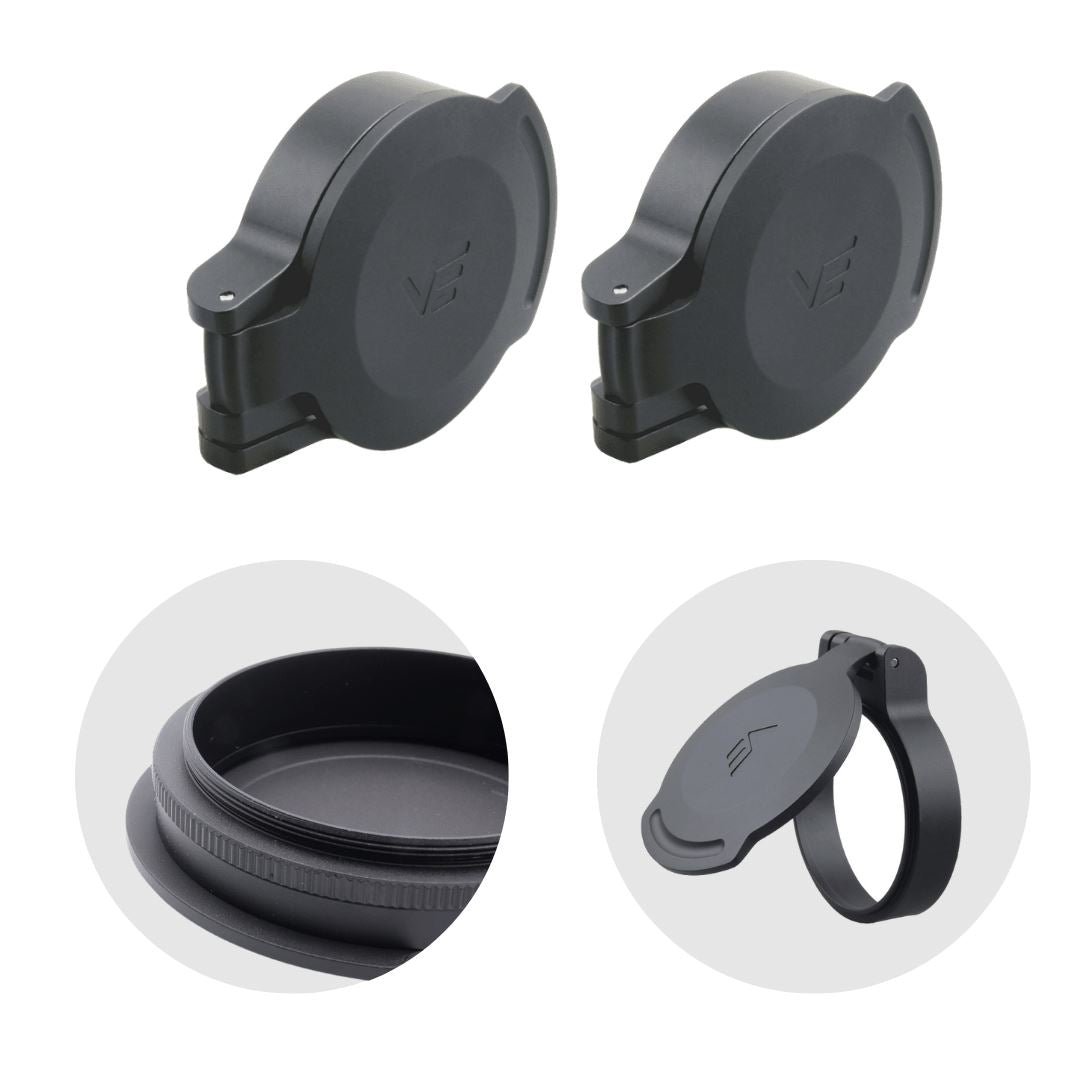 Vector Optics Flip Up Caps Set aus Aluminium für Continental Zielfernrohre
