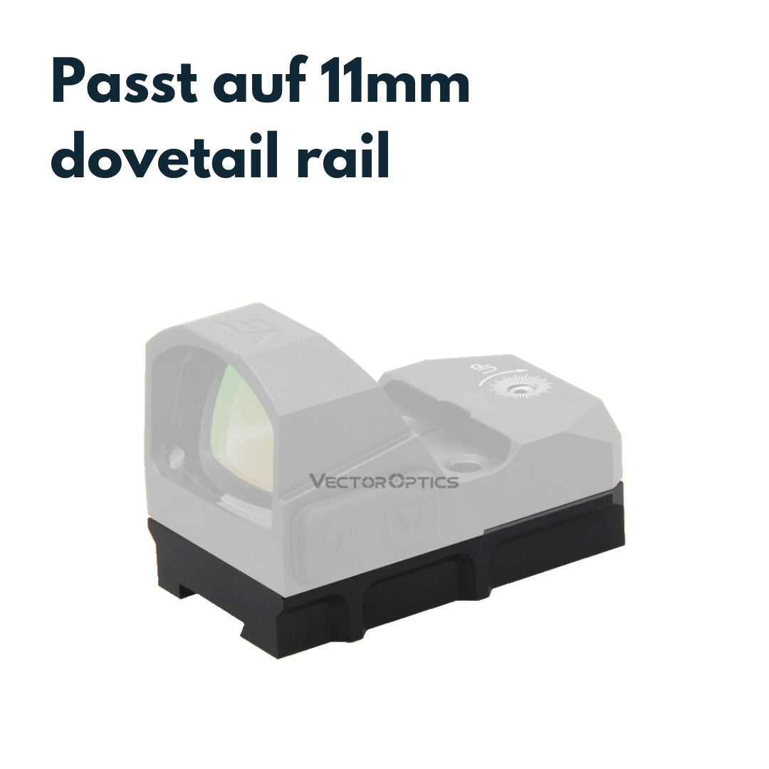 Vector Optics SCFRM-04 Montage mit TEK (Docter Sight) Footprint für 11mm Dovetail