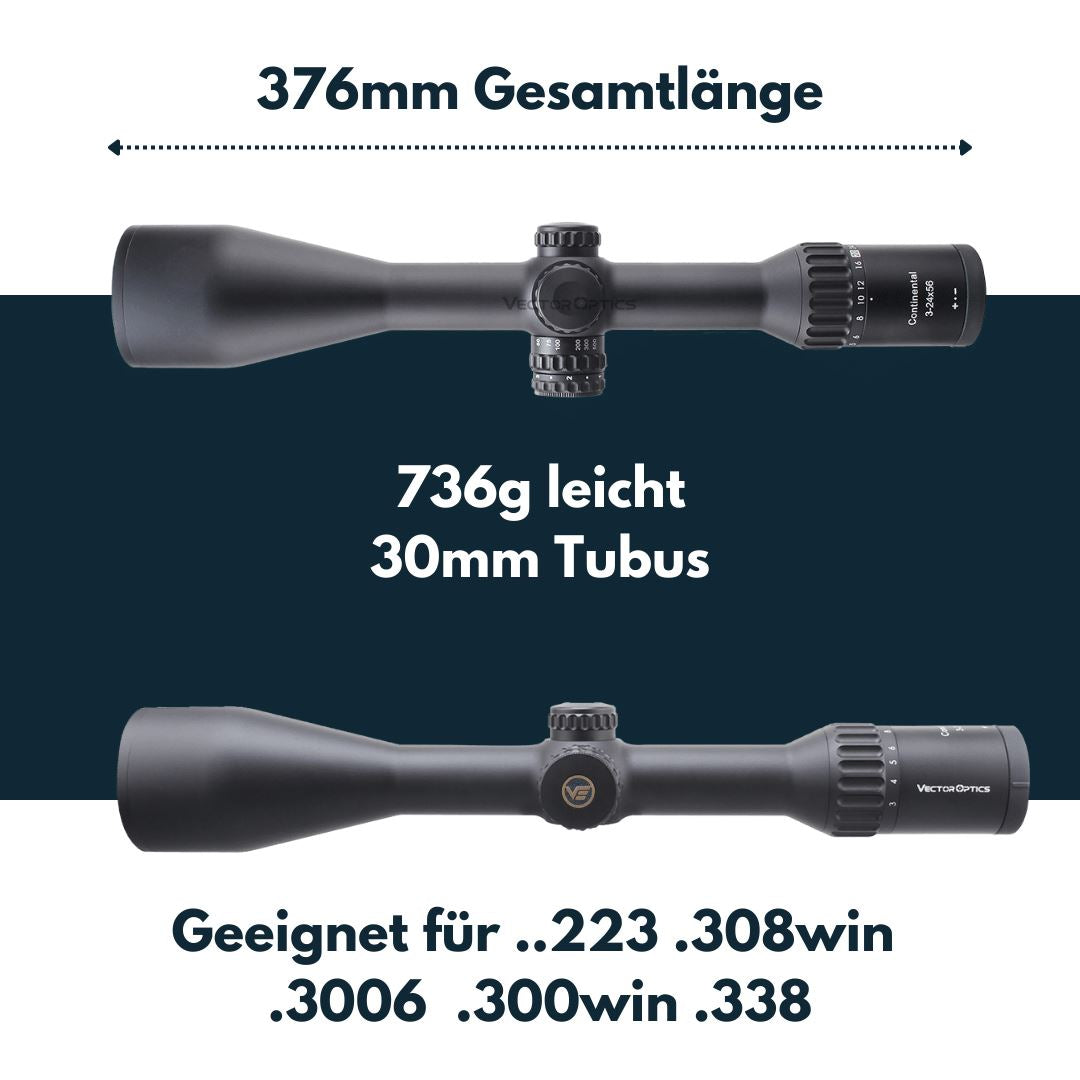 Vector Optics SCOL-50 Continental x8 3-24x56 ED SFP