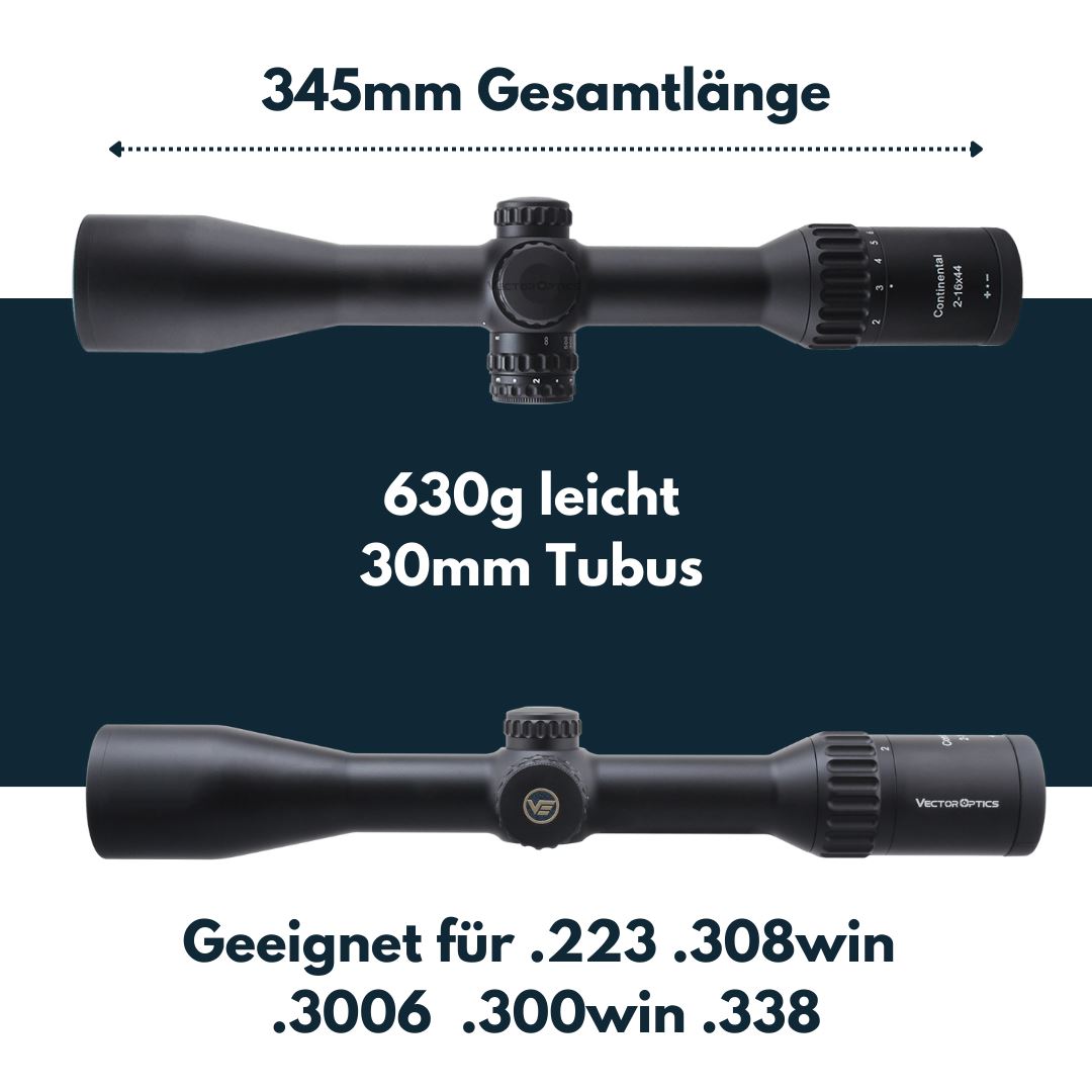 Vector Optics SCOM-39 Continental x8 2-16x44 ED SFP