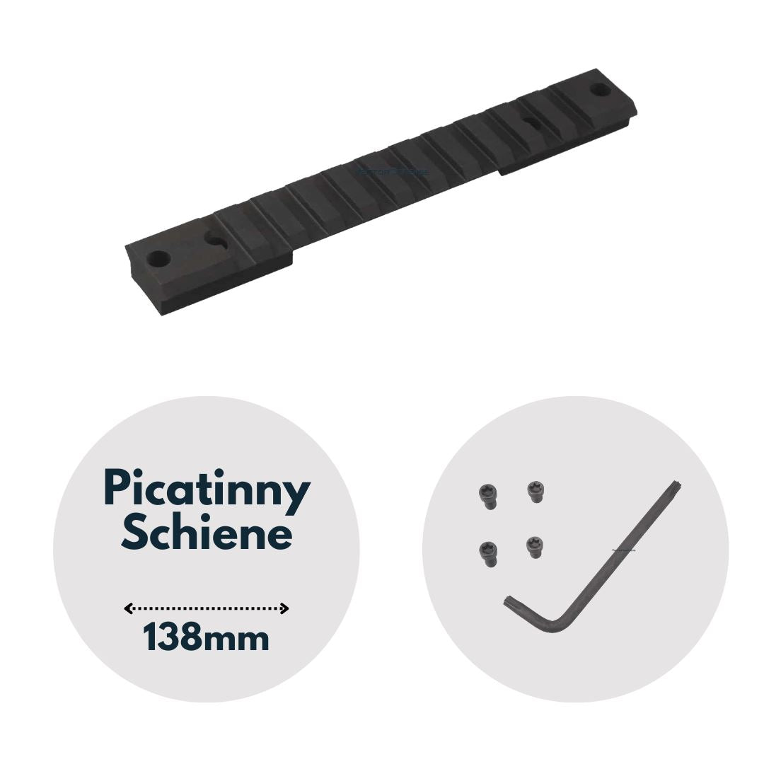 Vector Optics SCRA-64 steel 138mm Picatinny rail for various Remmington and CZ models