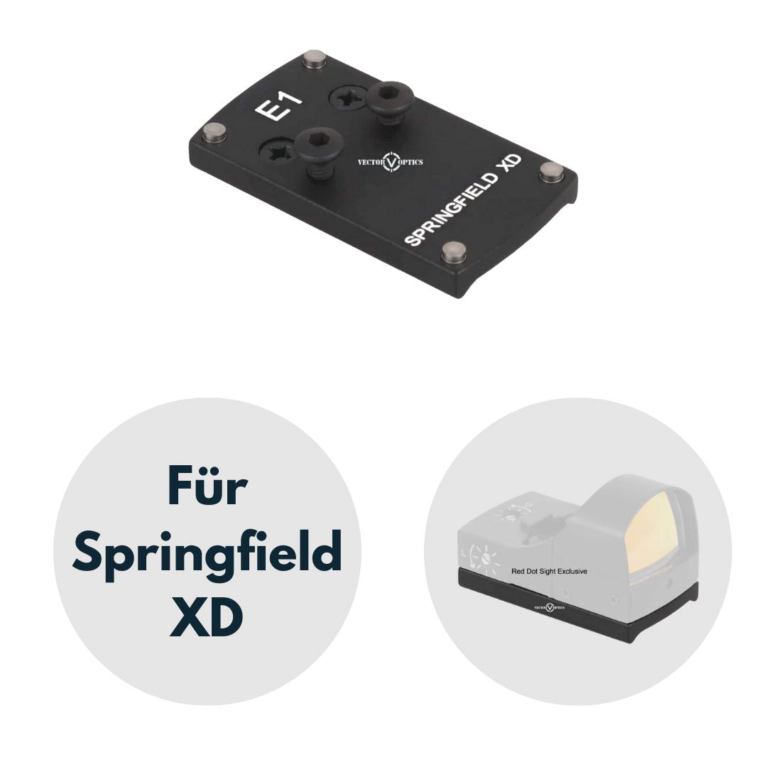 Vector Optics SCRDM-05 Springfield XD Montage für Reflexvisiere mit TEK (Docter Sight) Footprint