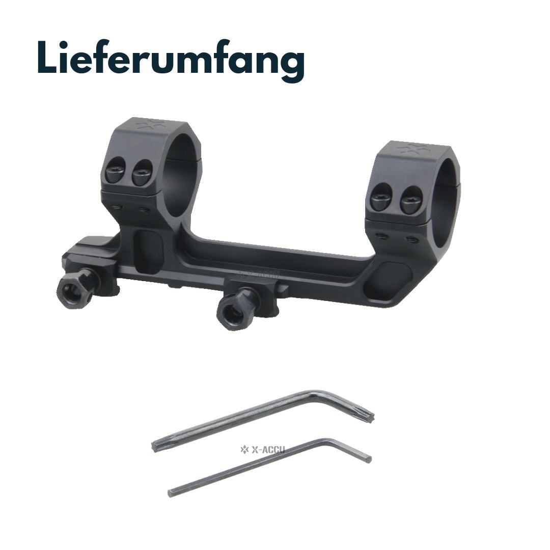Vector Optics XASR-3031 X-Accu Blockmontage für 30mm Tubus, 21mm ext. Picatinny for AR, h=38mm