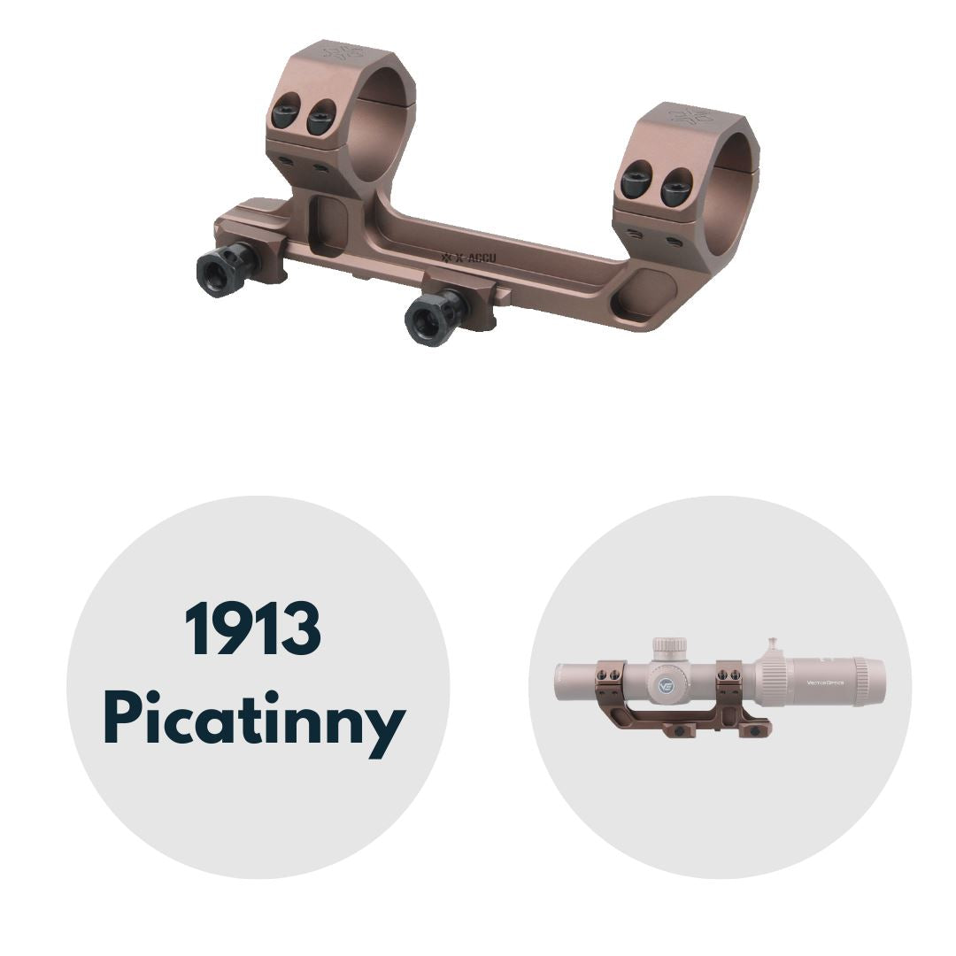 Vector Optics XASR-3035 X-Accu Blockmontage für 30mm Tubus, 21mm ext. Picatinny for AR, h=38mm FDE