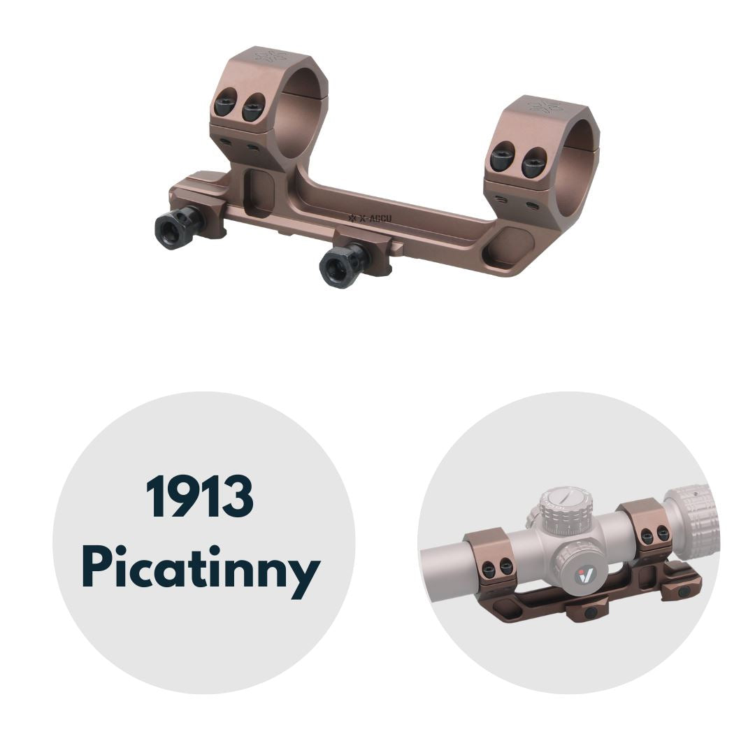Vector Optics XASR-3036 X-Accu Blockmontage für 30mm Tubus, 21mm ext. Picatinny for AR, 20MOA Vorneigung, h=38mm FDE