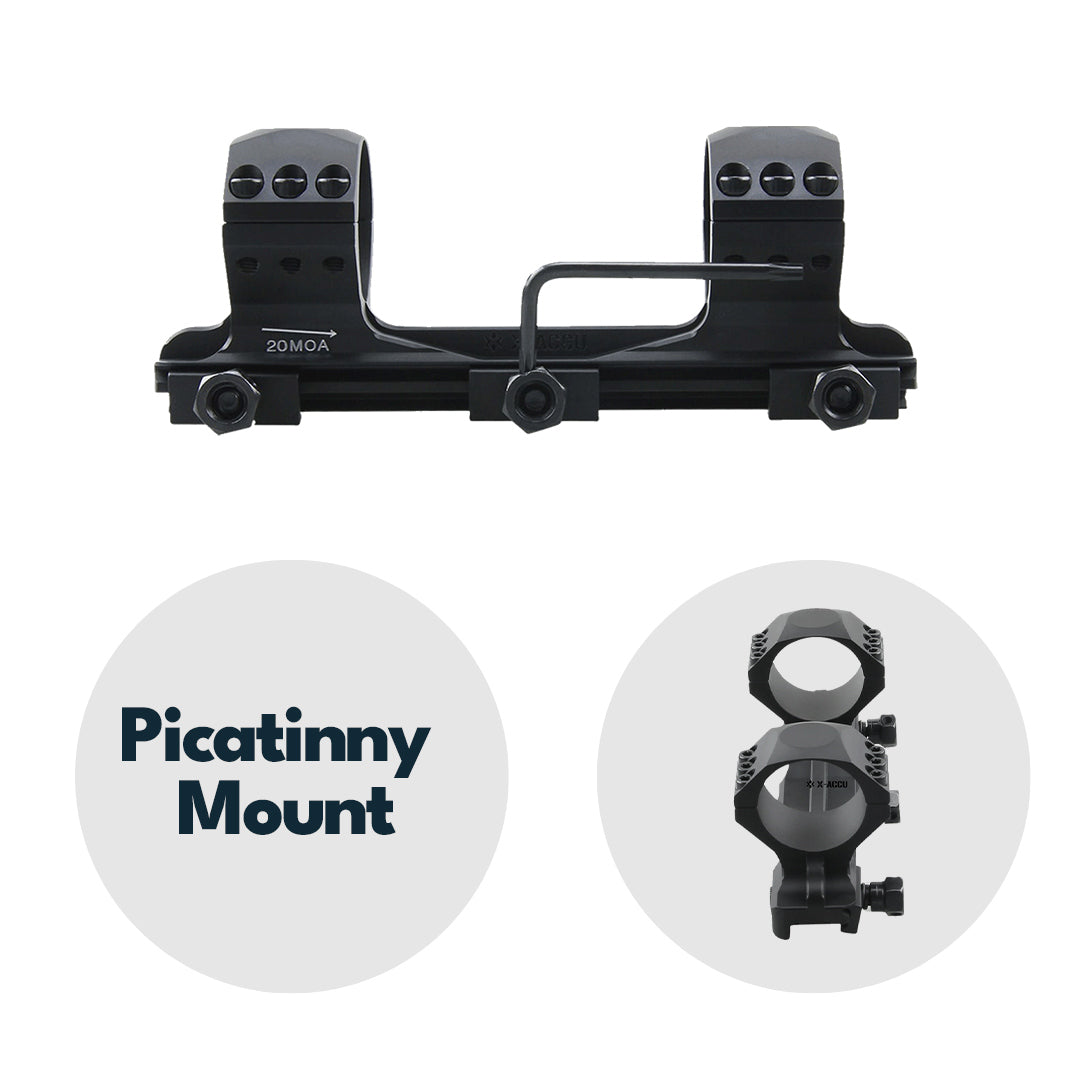 Vector Optics SCTM-61 X-Accu Blockmontage für 34mm Tubus, 21mm Picatinny, 20MOA Vorneigung, h=35mm