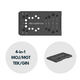Vector Optics SCFRM-GK11 4in1 Glock Montage für Reflexvisiere mit MOJ, TEK, GIN & MGT Footprint
