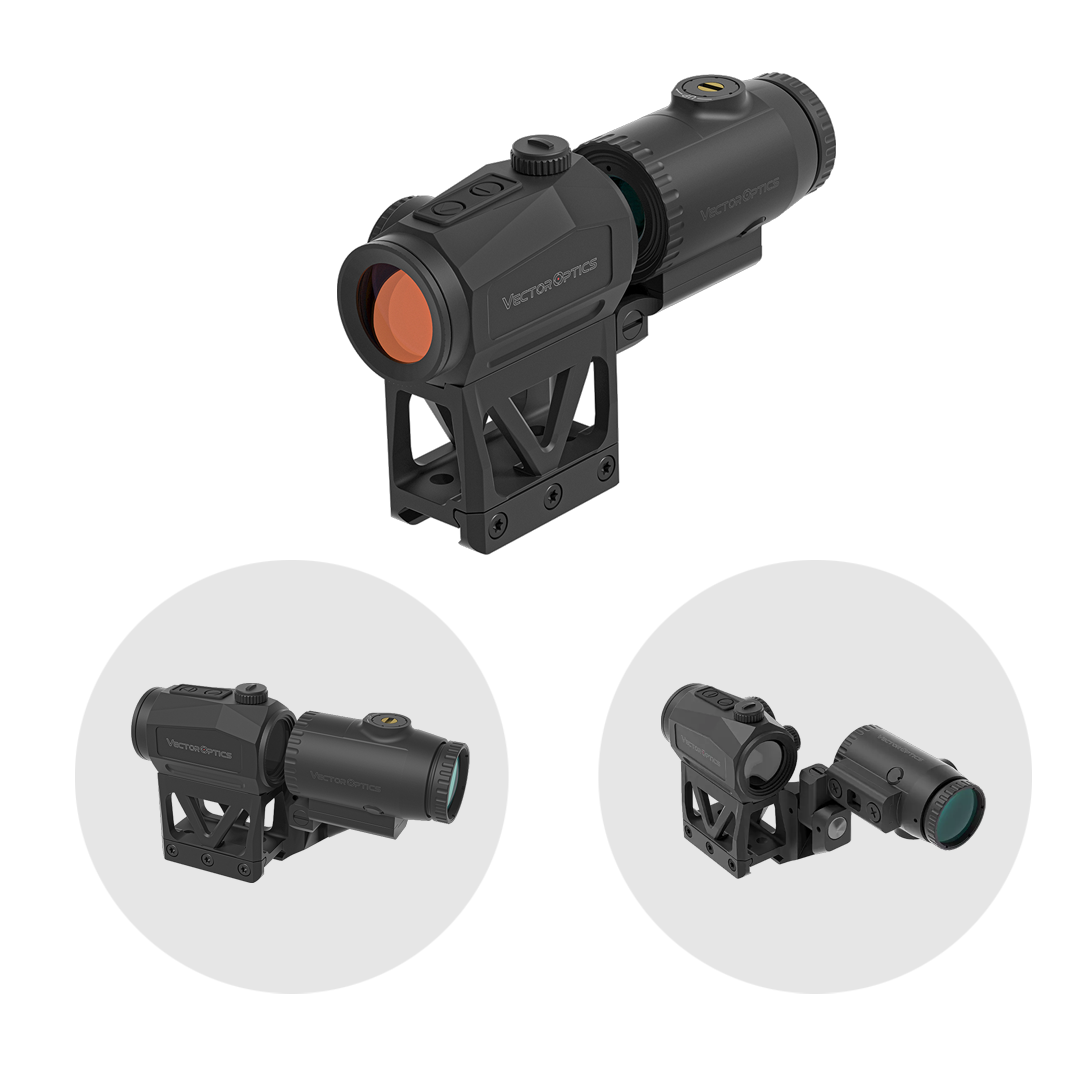 Vector Optics SCRMMK-01 Scrapper 1x25 MRT with Paragon 3x Magnifier Kit
