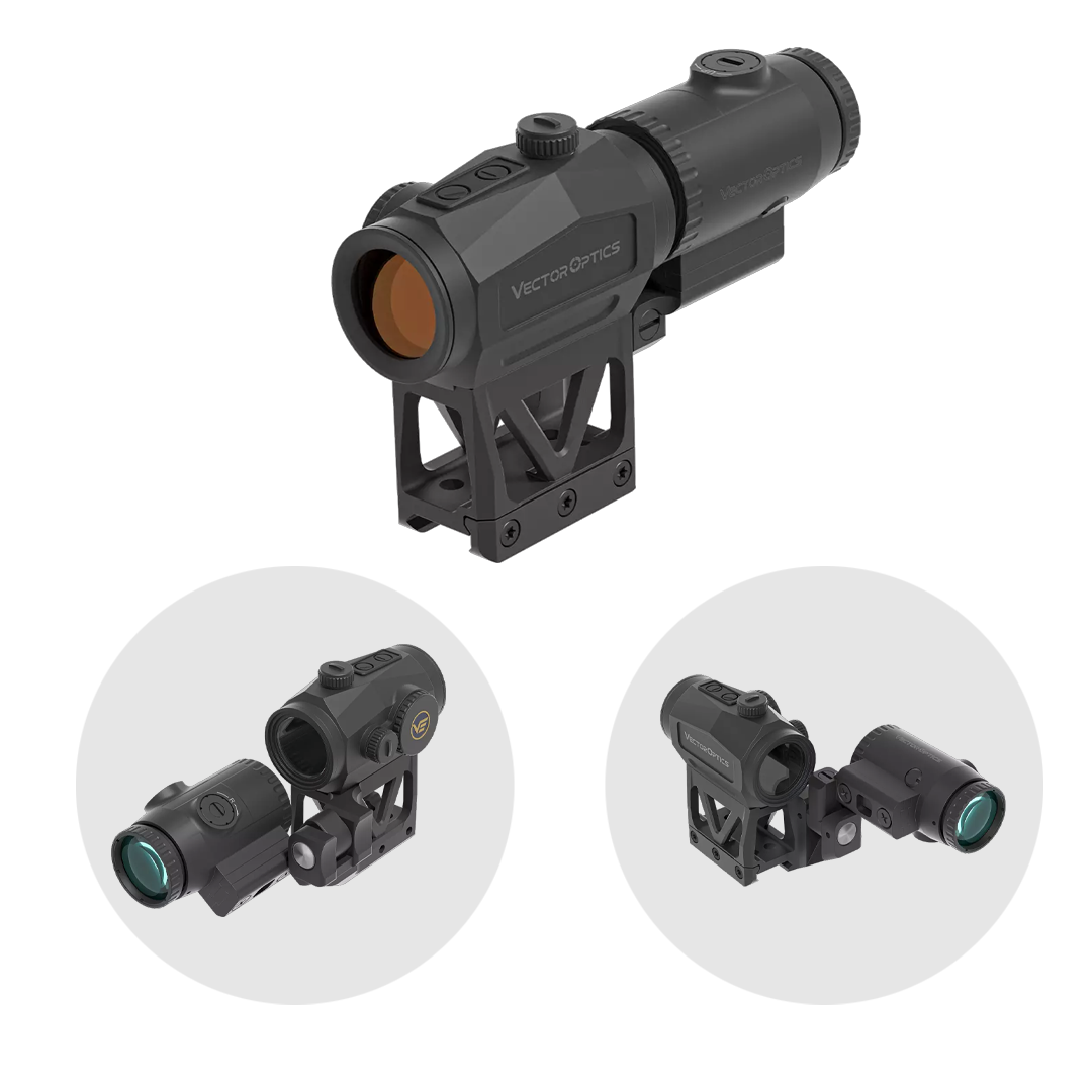 Vector Optics SCRMMK-02 Scrapper 1x29 MRT with Paragon 3x Magnifier Kit