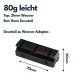 Vector Optics SCOT-03 Schienenadapter von 11mm zu 21mm