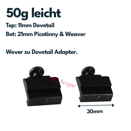 Vector Optics SCOT-04 rail adapter from 21mm to 11mm