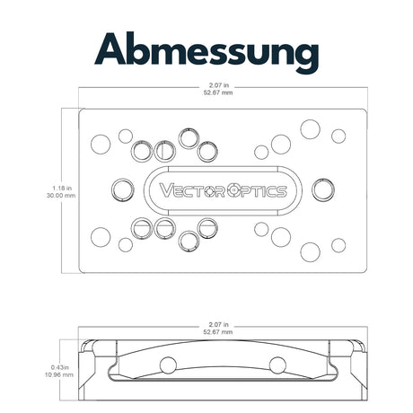 Vector Optics SCFRM-30 Universal Montage für 11mm Dovetail