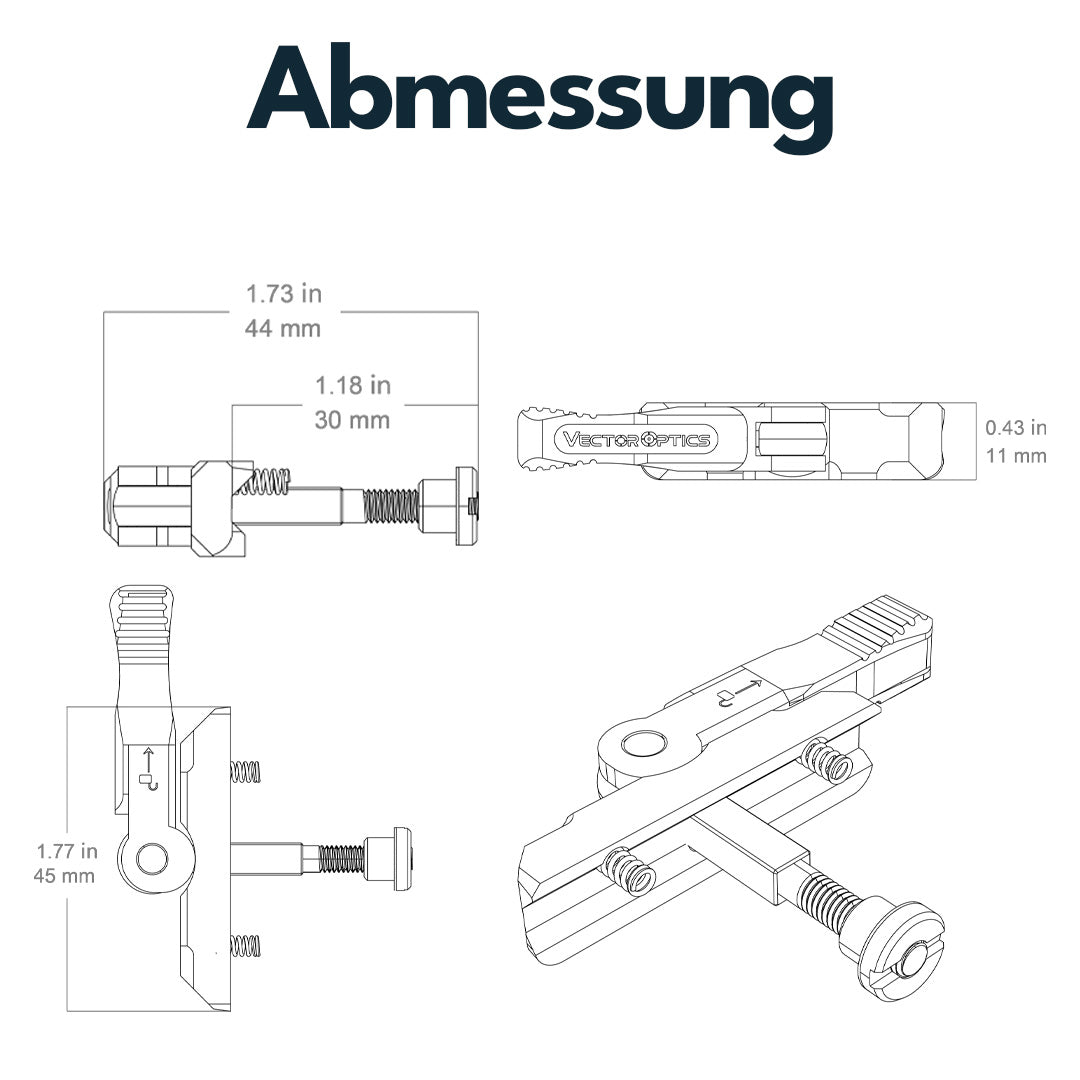 Vector Optics SCRA-QD7 VAS Quick Release Hebel