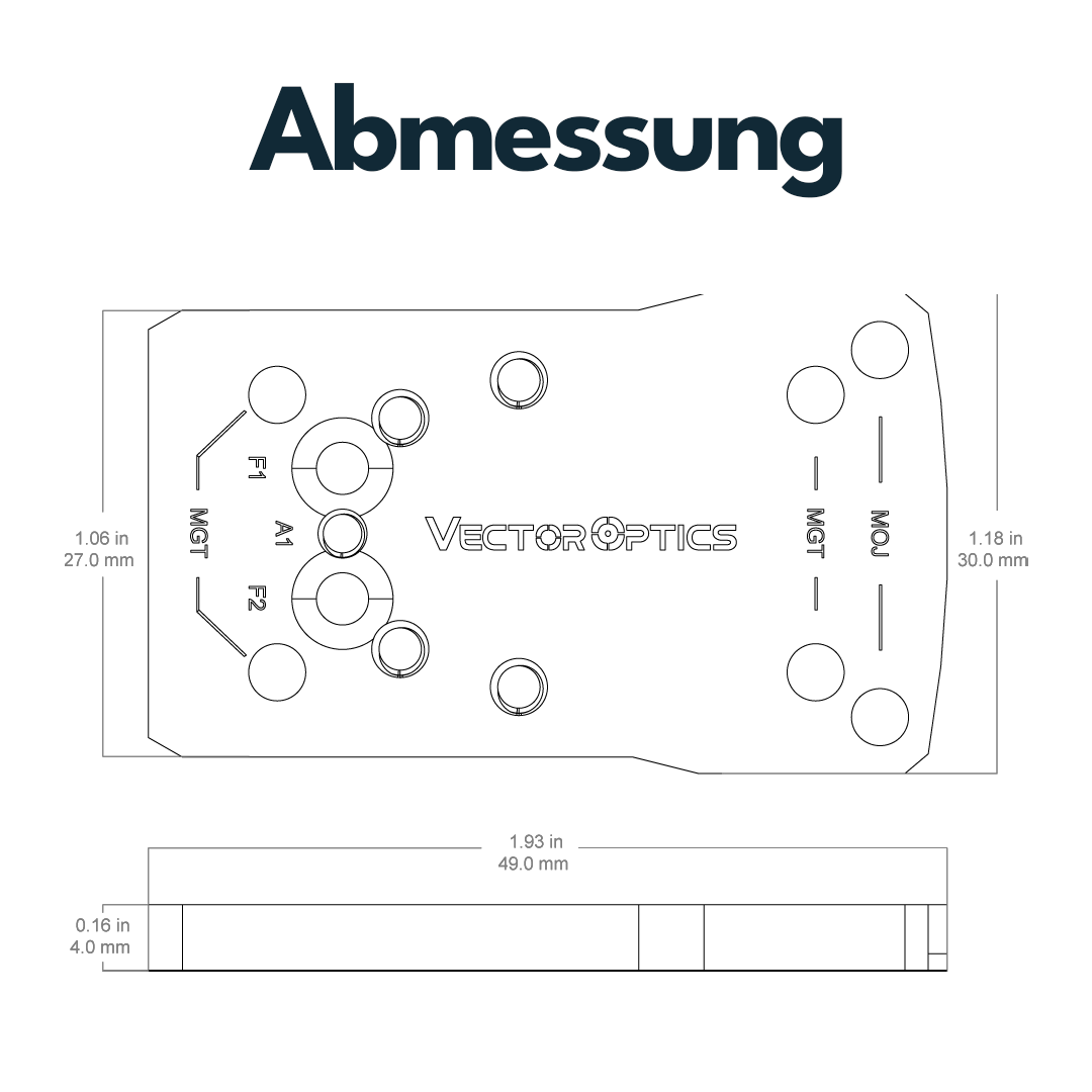 Vector Optics SCFRM-GK10 2in1 Glock Montage für Reflexvisiere mit MOJ & MGT Footprint