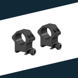 Victoptics aluminum mounting rings for 21mm rail and 25.4mm tube made of aluminum in various heights