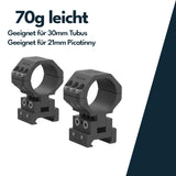 Vector Optics XASR-3041 höhenverstellbare Montage für 30mm Tubus, 21mm Picatinny, h=32-38mm