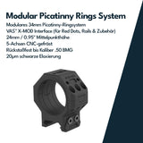 Vector Optics XASR-3471 34mm X-MOD 0.95'' Modular Picatinny Rings h=24mm