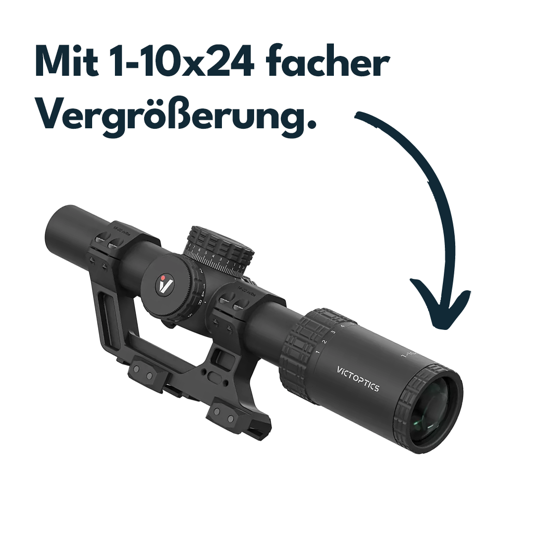 Victoptics OPSL139 S10 1-10x24I mit Blockmontage