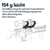 Vector Optics XASR-3037 Verstellbare Extended X-Akku Blockmontage für 39mm Tubus h=38mm
