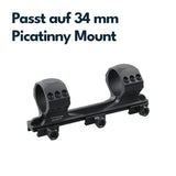 Vector Optics SCTM-61 X-Accu Blockmontage für 34mm Tubus, 21mm Picatinny, 20MOA Vorneigung, h=35mm