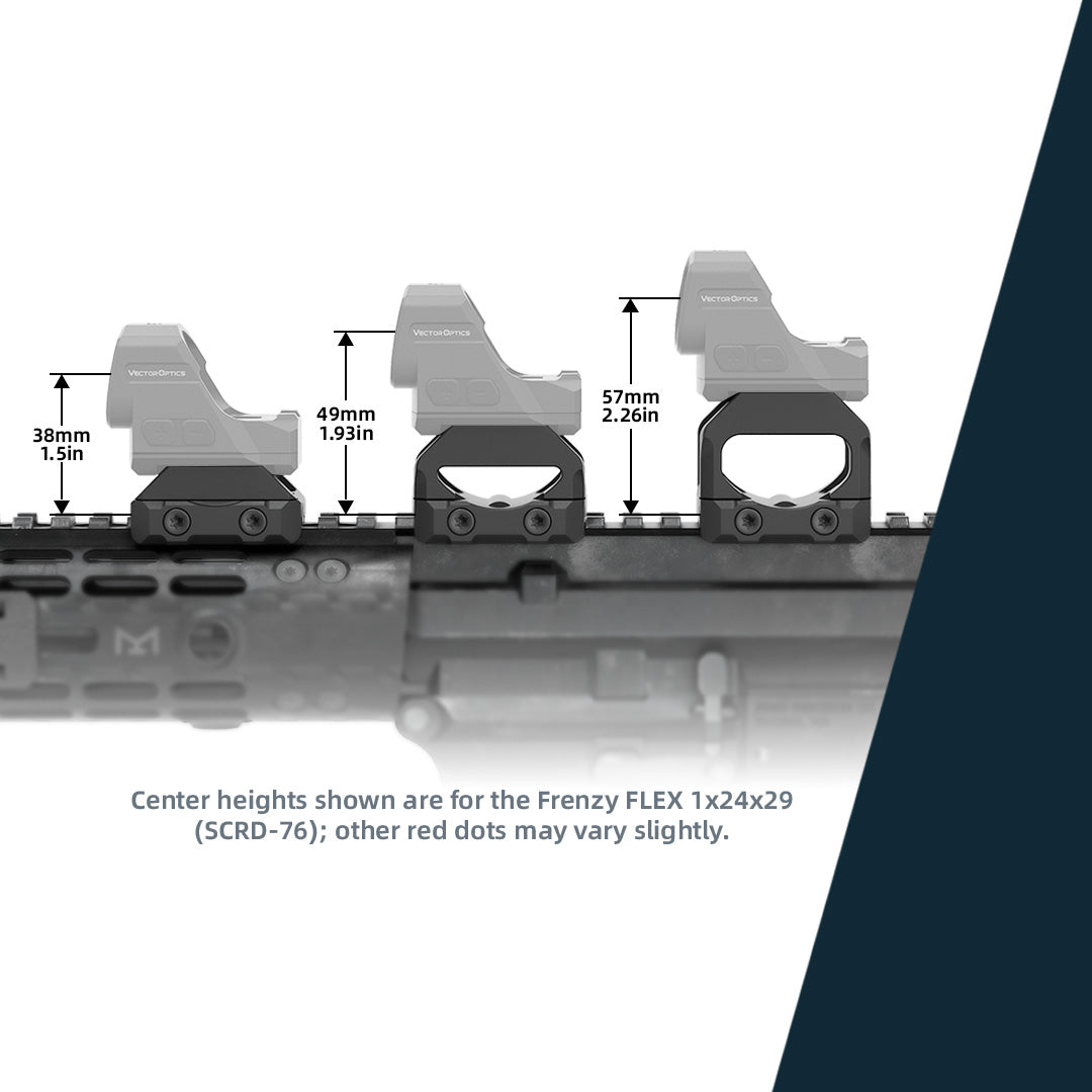 Vector Optics VAS Red Dot Sight Picatinny Mounting Base in versch. Höhen