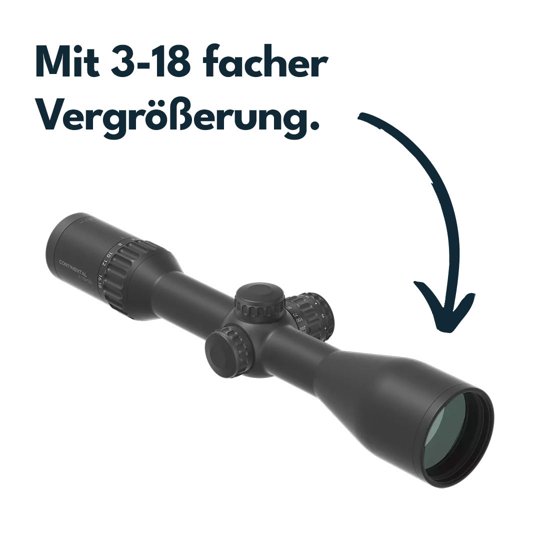 Vector Optics SCOL-65 Continental x6 3-18x50 Fiber