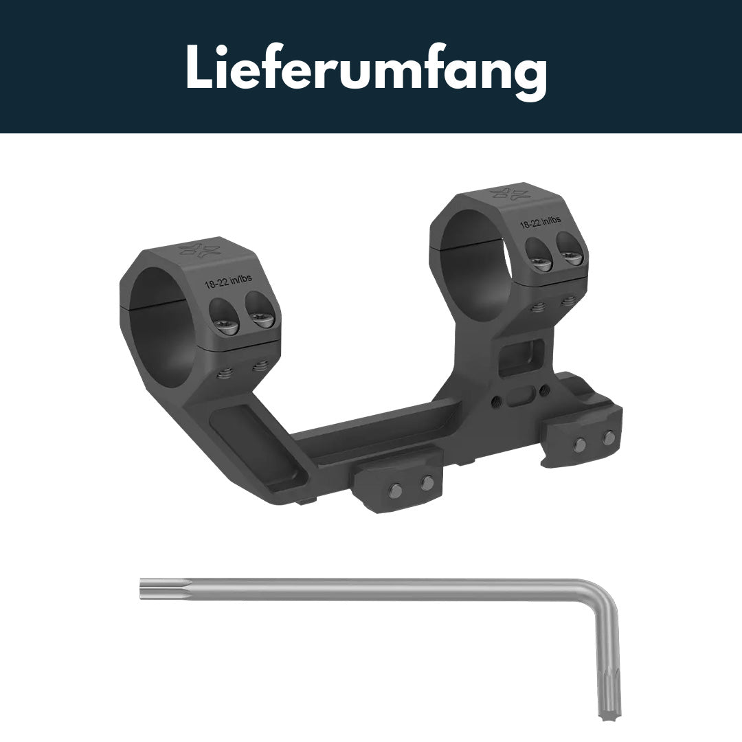 Vector Optics XASR-3038 X-Accu Blockmontage für 30mm Tubus, 21mm Picatinny for AR, h=50mm