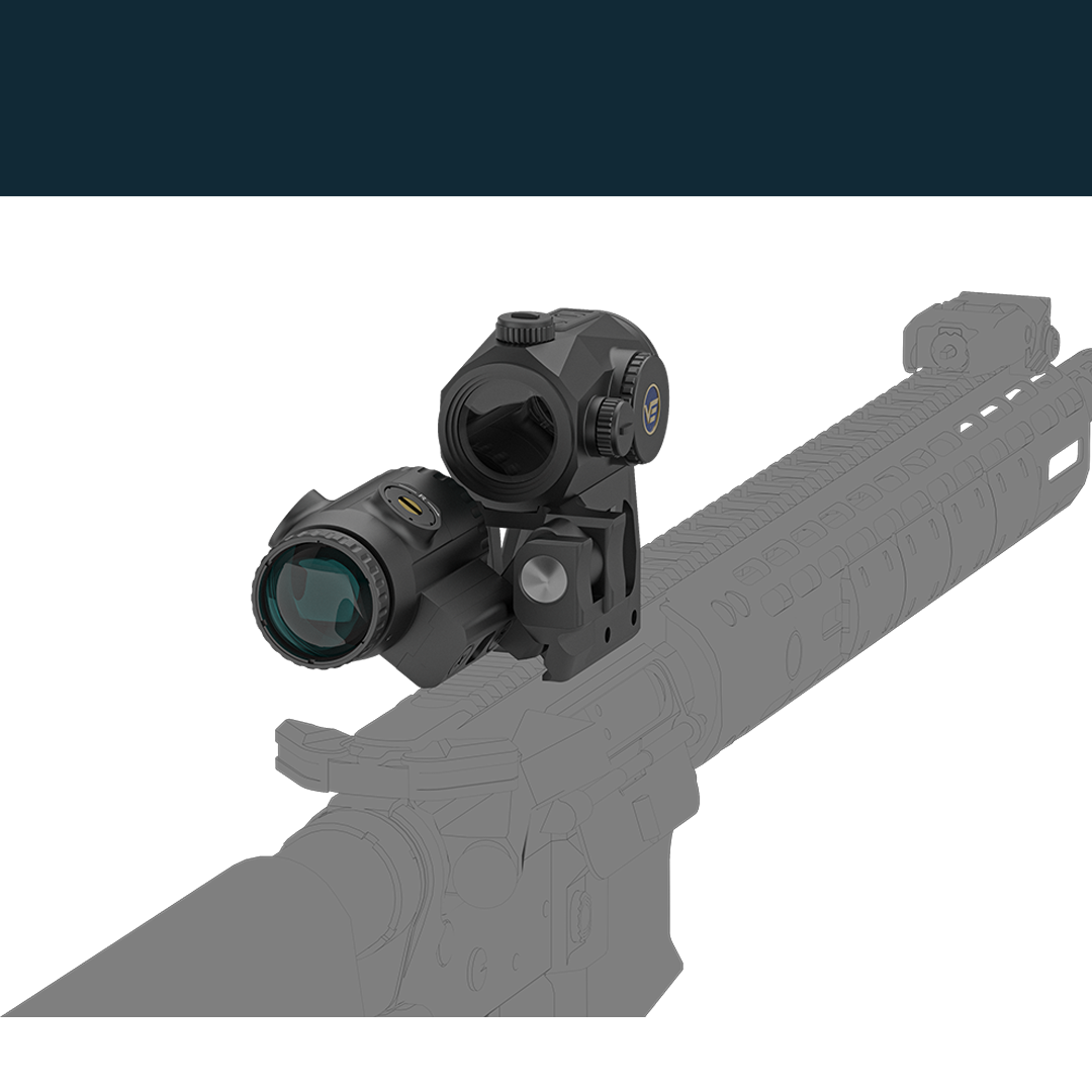 Vector Optics SCRMMK-01 Scrapper 1x25 MRT with Paragon 3x Magnifier Kit