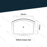 Vector Optics VOGP-01 Paragon 4x24 Mini Prism Scope & Frenzy 1x17x24 Green Dot Kit
